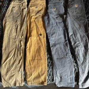 Carhartt Men's Cargo Pants - Tan, Gray